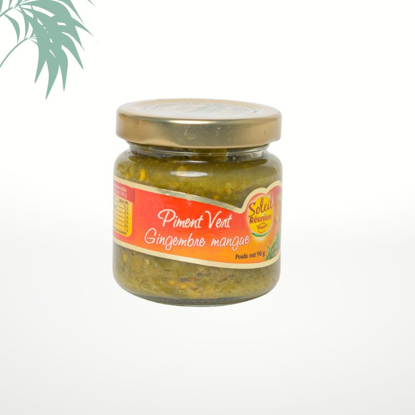 Pâte de piment vert gingembre mangue 90g - Soleil Réunion