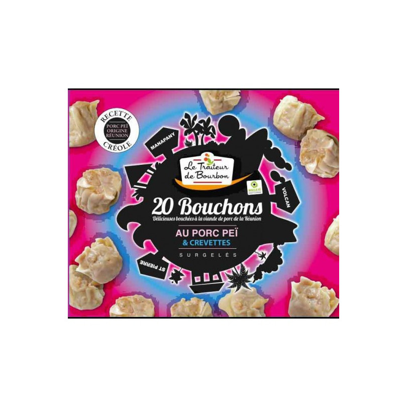 Bouchons porc-crevette (sachet de 20) Salaison de Bourbon