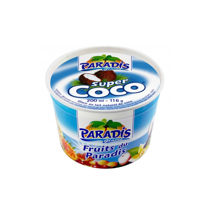 Coupe Glace super coco 200ml Paradis - Lot de 2